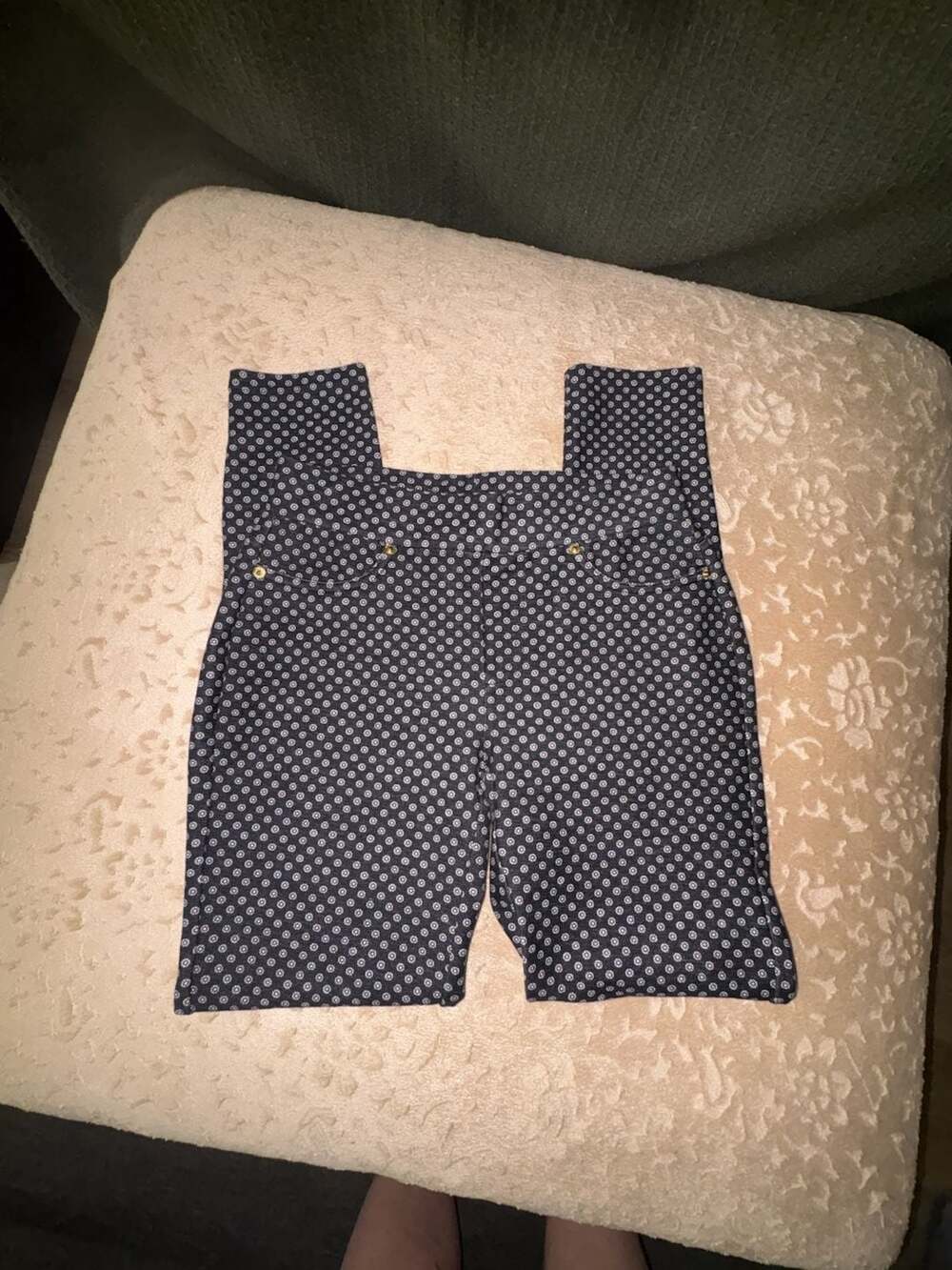 Michael Kors Black and White Polka Dot Capri Pants Size S